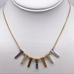 J. Crew Jeweled Bars Necklace